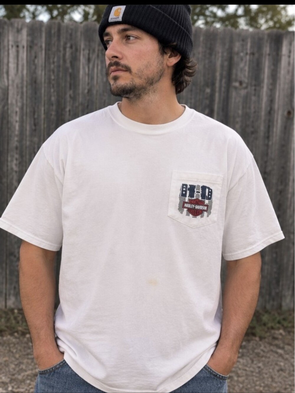 Harley-Davidson Four Corners Farmington NM Pocket Tee Shirt 2XL White - Picture 2 of 9
